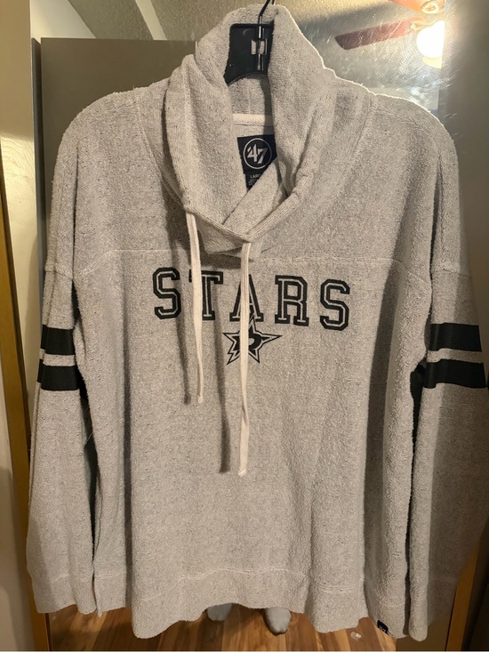 47 Tops - 47 Dallas Stars Shawl Collar Pullover Sweater